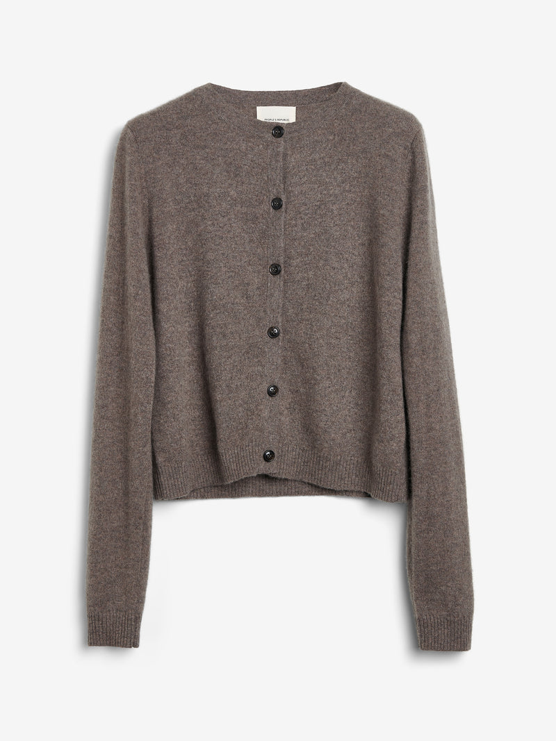Women's O-Cardigan, Truffle