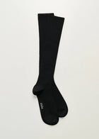 Wool knee socks, Black