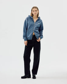 Oversized Zip Hoodie, All Field Apparel, Medival Blue