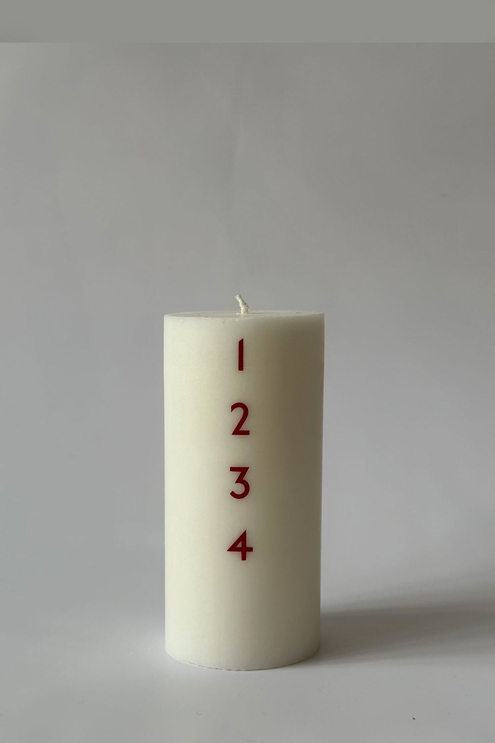 Adventslys Ø7, røde tal