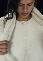 Coby Cardigan, Pure Ecru