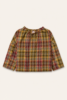 Magrethe LS Tie Top, Multi Check