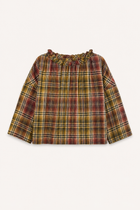 Magrethe LS Tie Top, Multi Check
