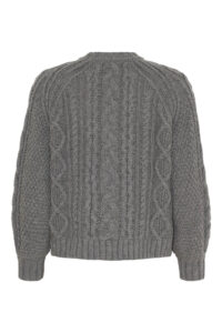 Dahlia cable knit jumper, Cold grey