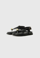 Spiaggia T-bar sandals, Black