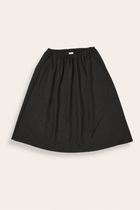 Bianca HW Below Knee Skirt, Dark Brown