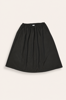 Bianca HW Below Knee Skirt, Dark Brown