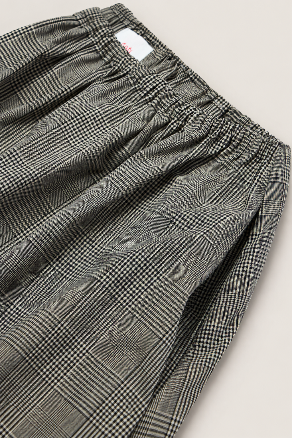 Bianca HW Below Knee Skirt, Grey Check