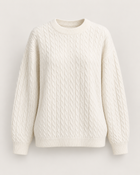Cable Knit Jumper, Ivory