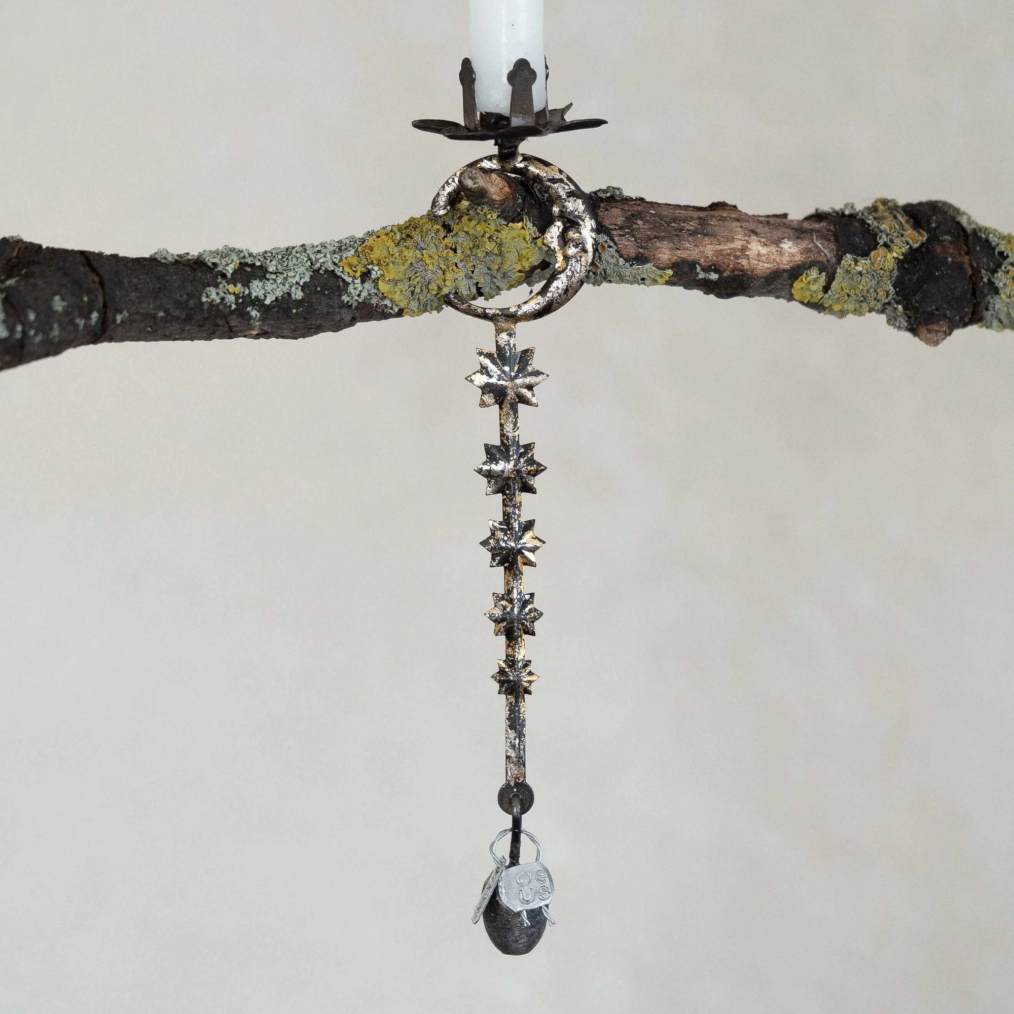 Lysestage Ornament 'Moon and Stars'