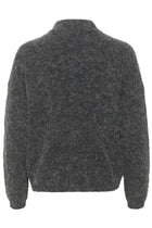 AlphaGZ short cardigan, Charcoal melange