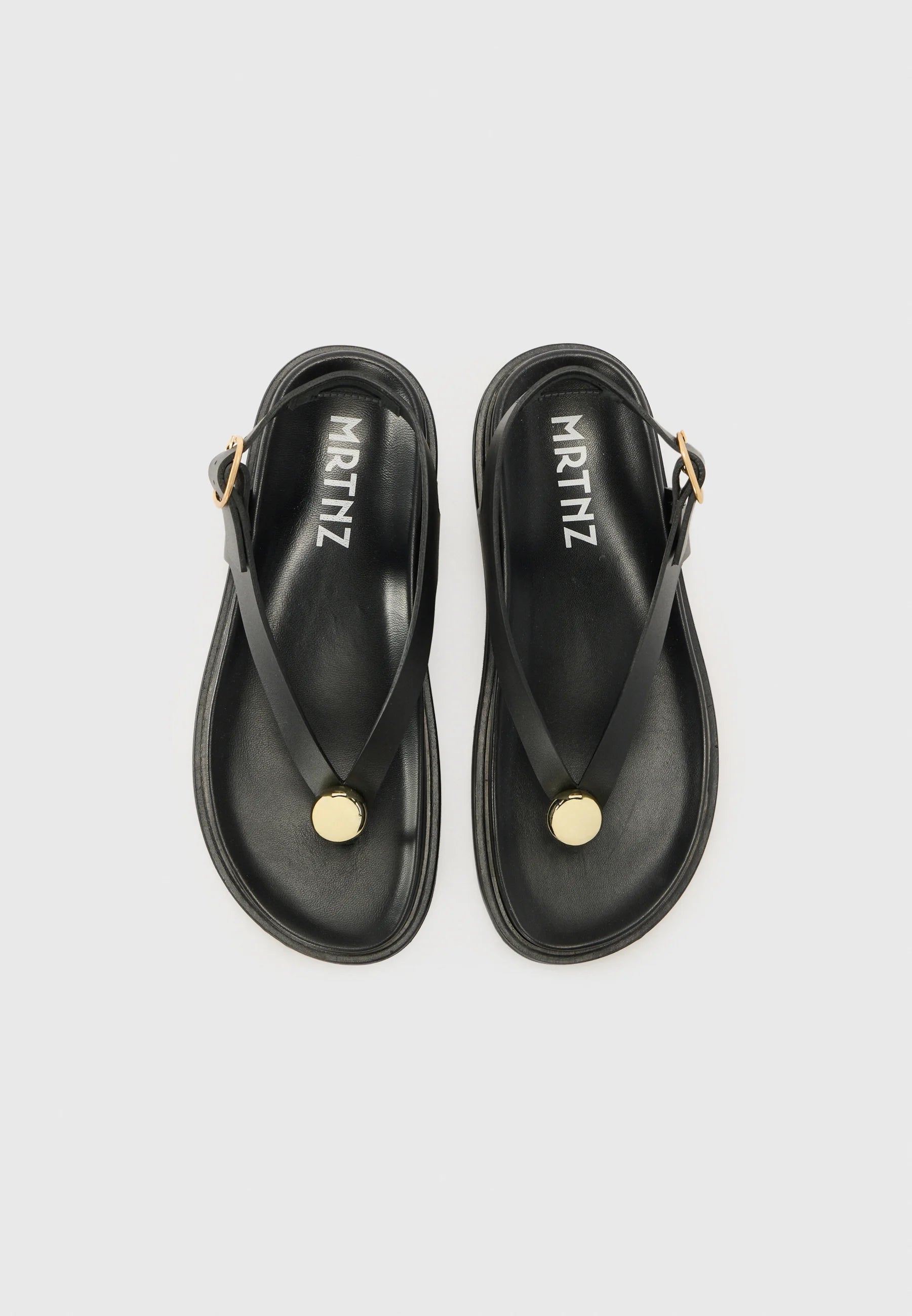 Spiaggia T-bar sandals, Black