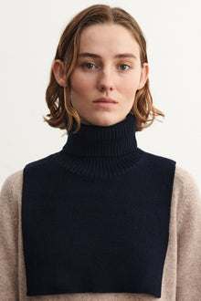 Merino neckwarmer, Navy