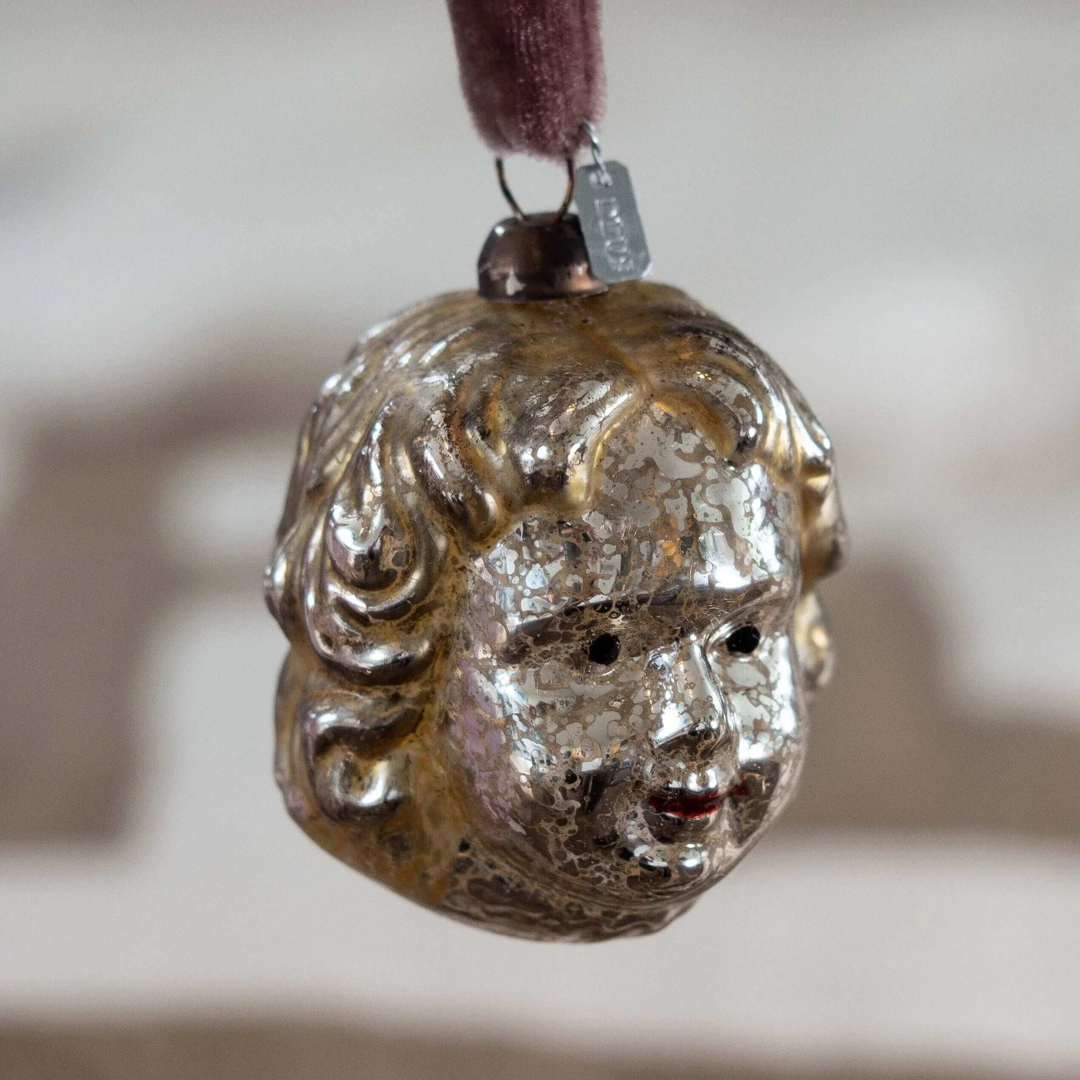 Glas 'Guldlok' Jule ornament