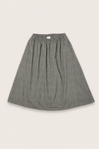 Bianca HW Below Knee Skirt, Grey Check
