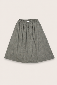 Bianca HW Below Knee Skirt, Grey Check