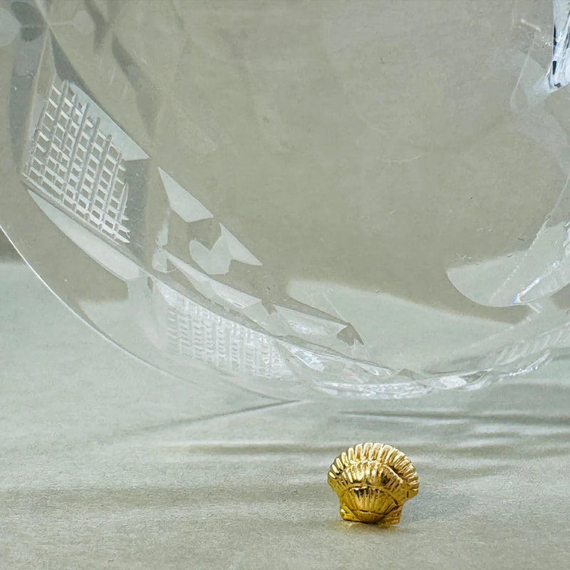 Heart Mussel Ørering, 18K Gold