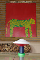 Whipped bordlampe Pure Green i indretning