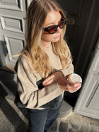 Vigga jumper, OAT MELANGE