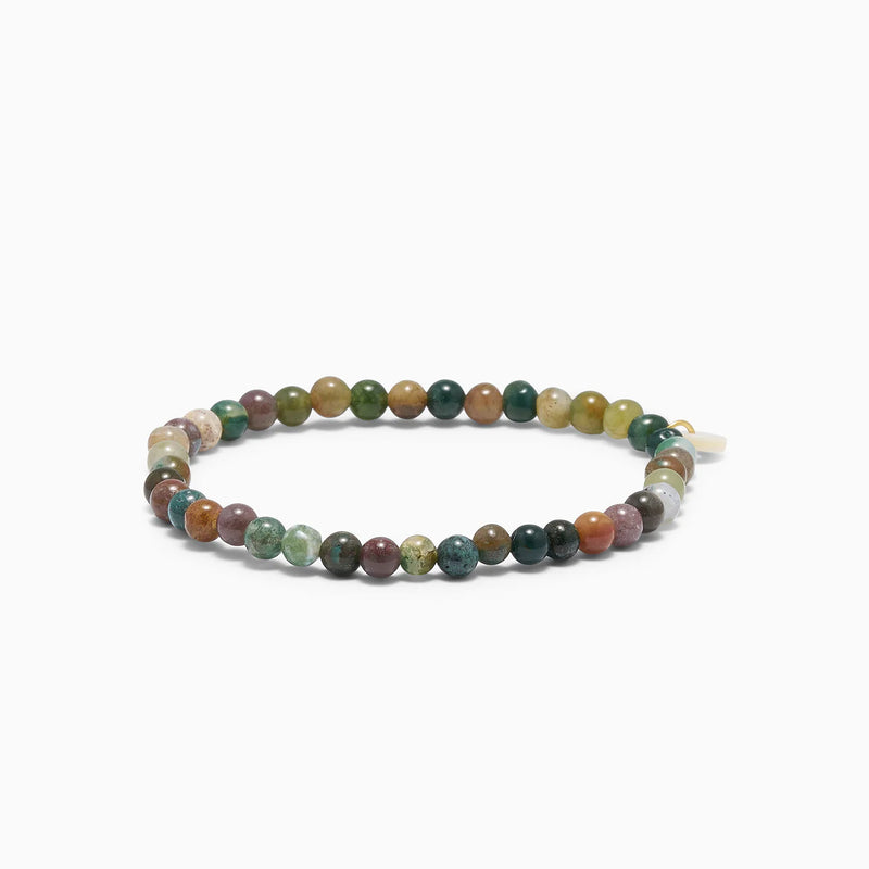Indian Agate armbånd, 4mm
