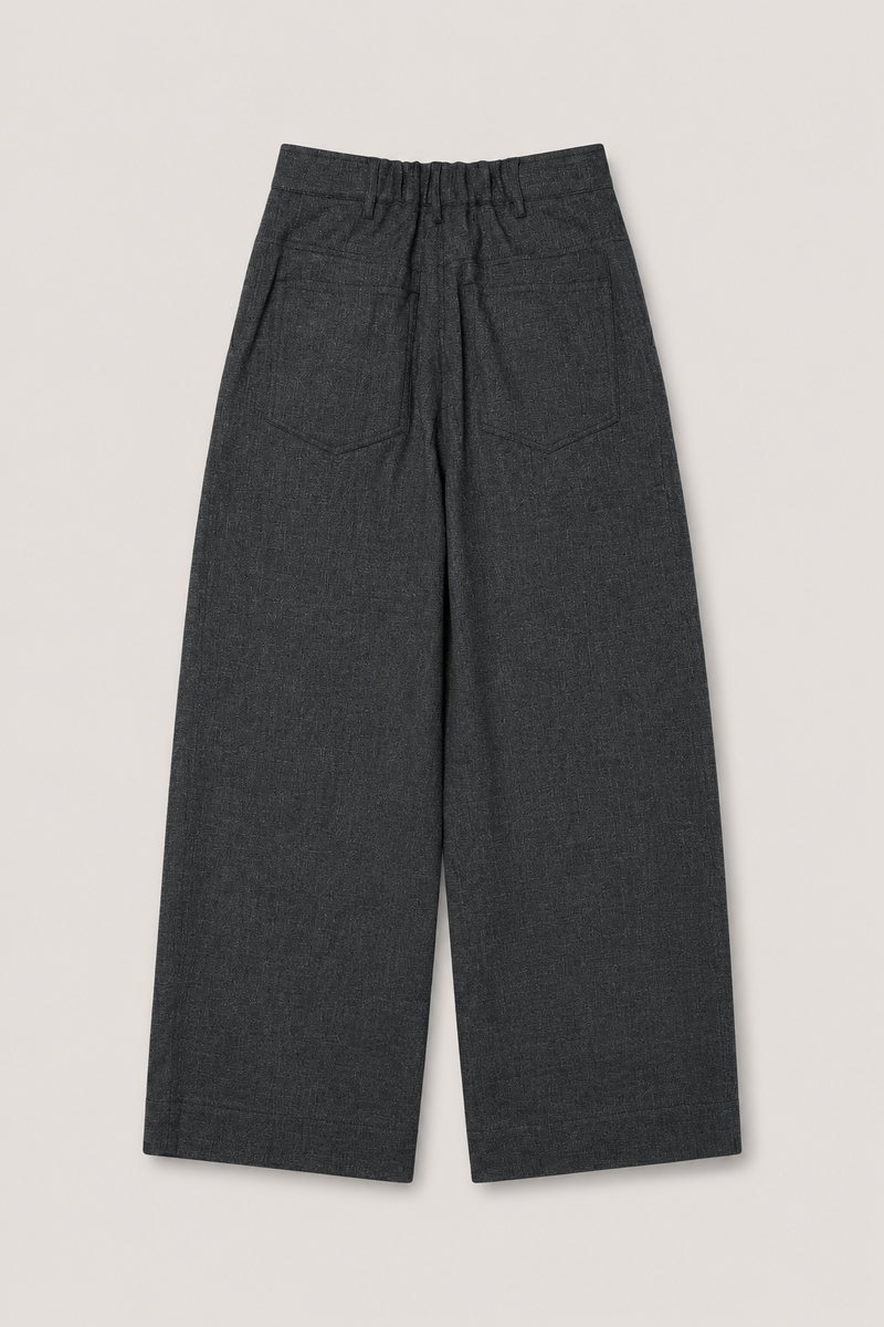 Jette HW Pants, Grey Melange