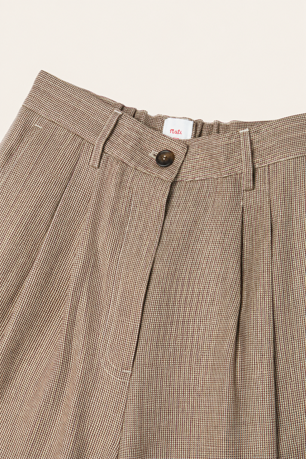 Jette HW Pants, Mini Check
