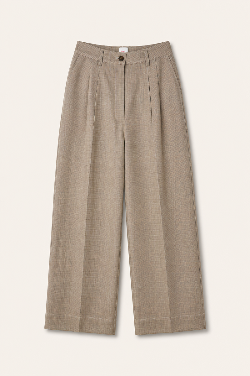 Jette HW Pants, Mini Check