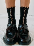 Kusama Socks sort detalje