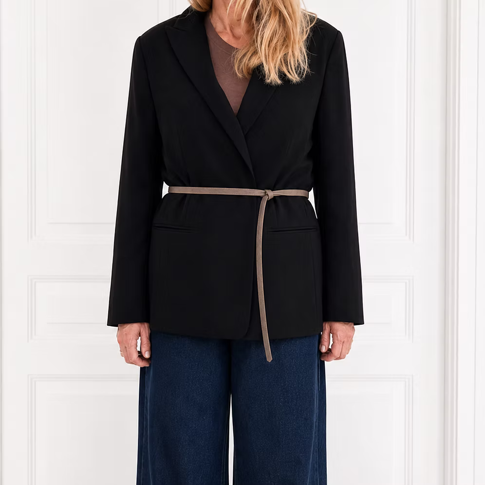 Lili waist belt, suede elephant