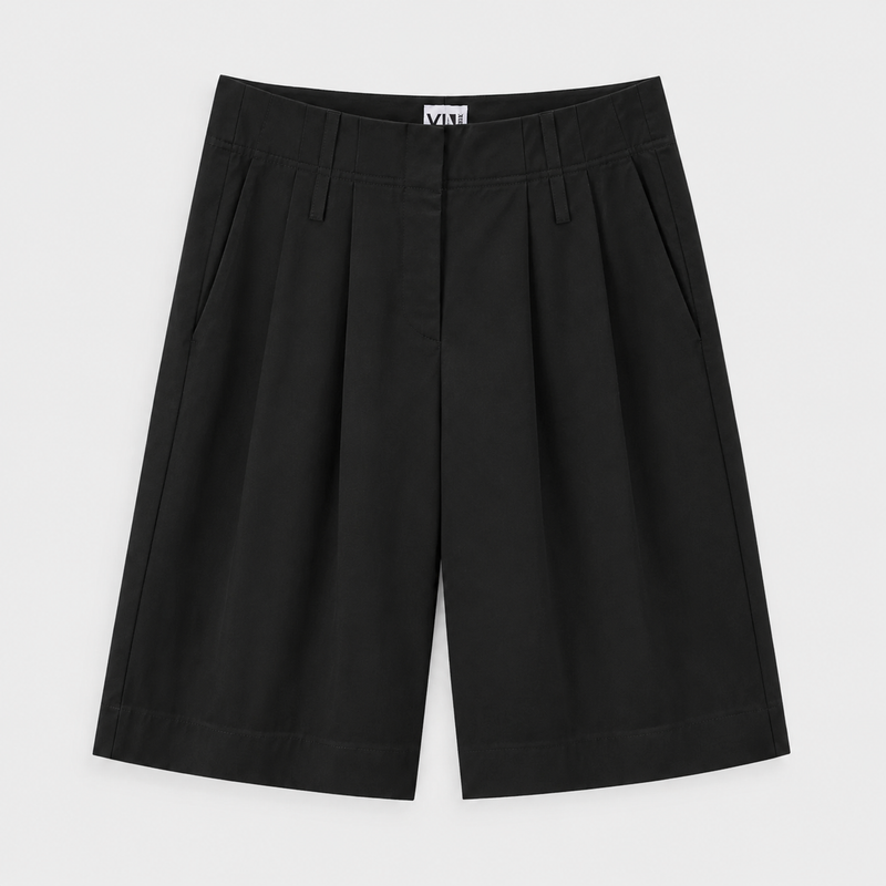 LouLou Shorts Cotton, Sort