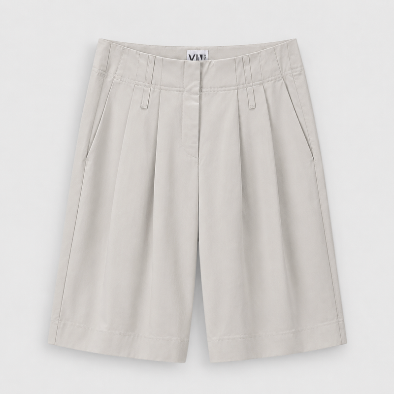 LouLou Shorts Cotton, Lys sand (khaki)
