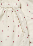 Lulu Shorts Flore, Mix Creme