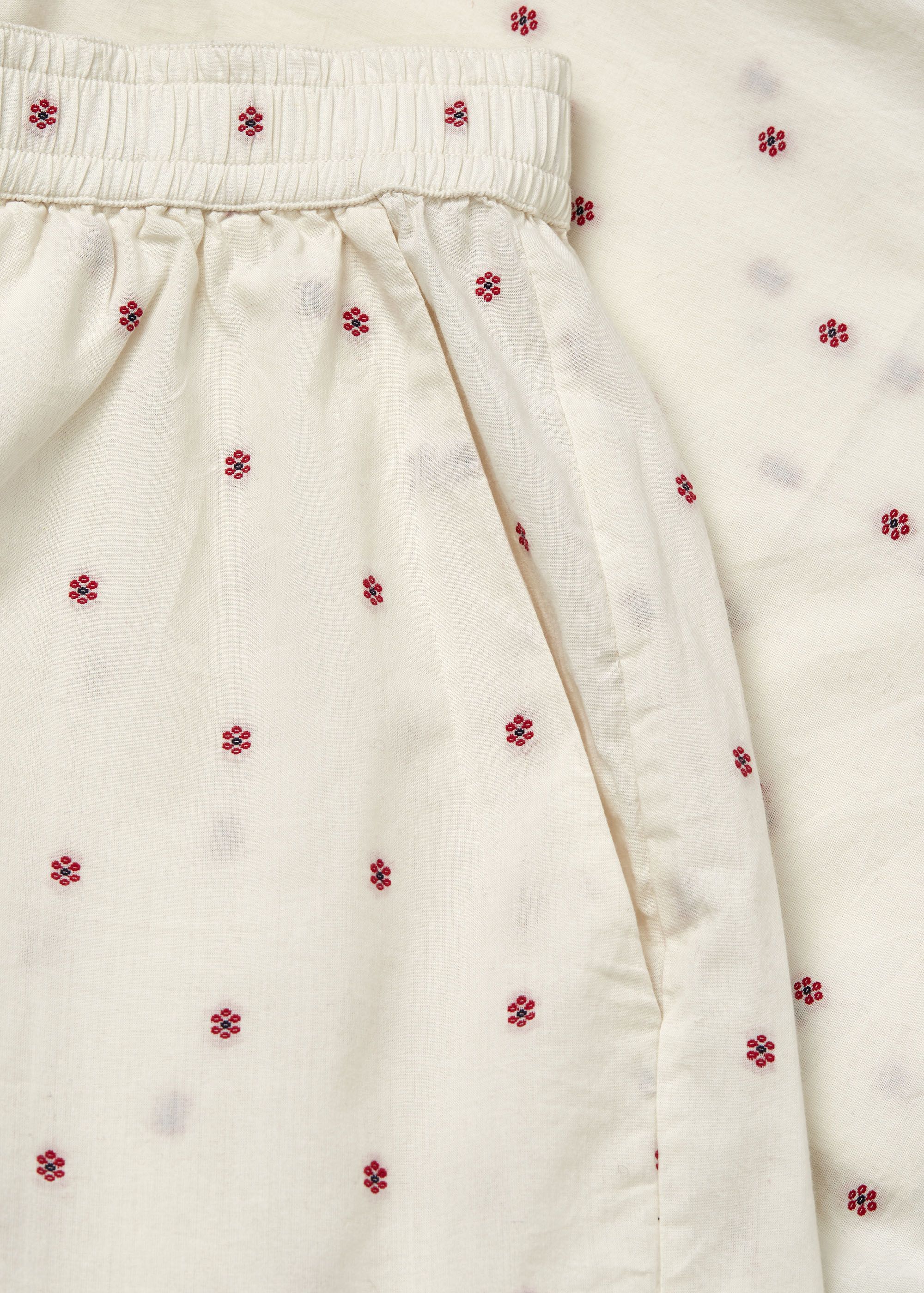 Lulu Shorts Flore, Mix Creme