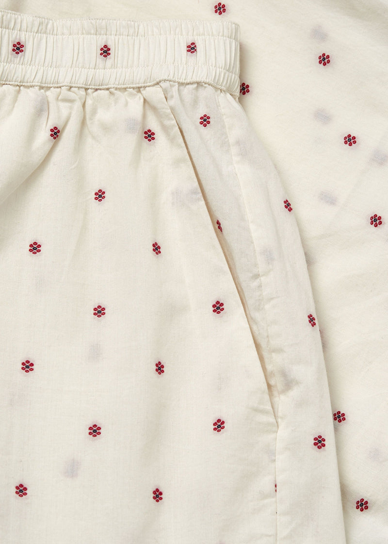 Lulu Shorts Flore, Mix Creme