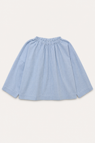 Magrethe LS Tie Top, Mini Blue check
