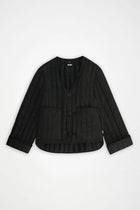Banja short Liner jacket, Black