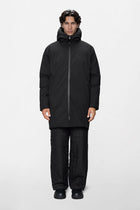 Sarna Long Puffer Jacket, Black