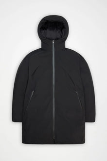Sarna Long Puffer Jacket, Black