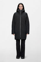 Sarna Long Puffer Jacket, Black