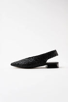 Soledad woven slingback sandal, Black