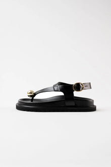 Spiaggia T-bar sandals, Black