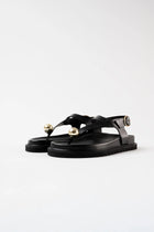 Spiaggia T-bar sandals, Black