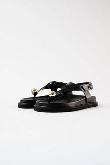 Spiaggia T-bar sandals, Black