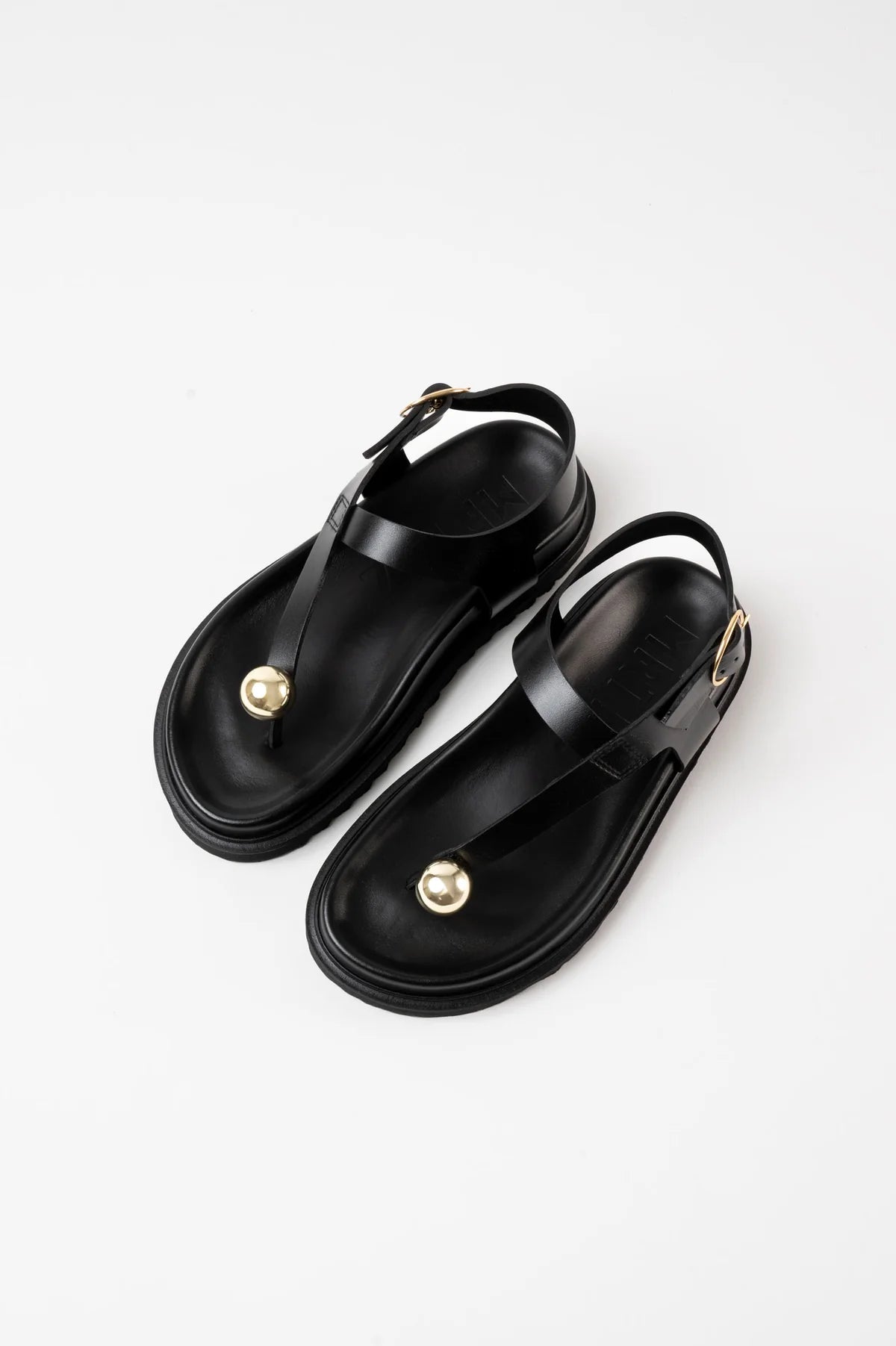 Spiaggia T-bar sandals, Black