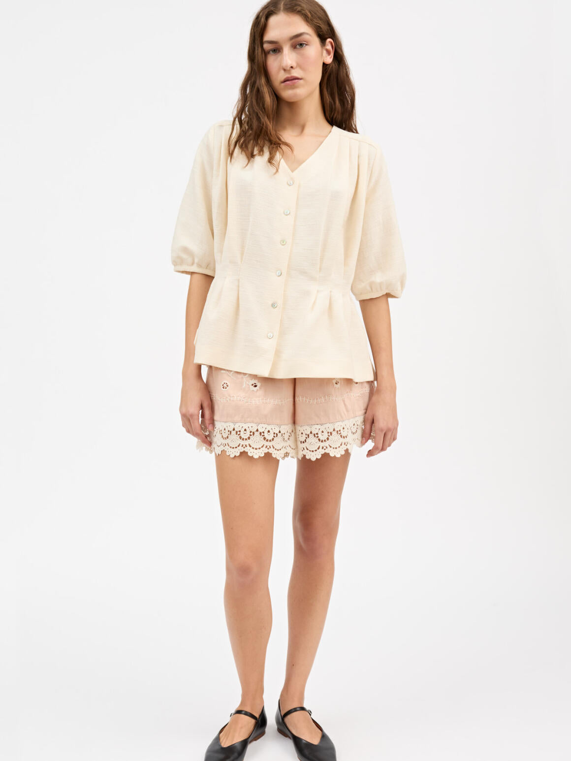 Elvira blouse, Ecru