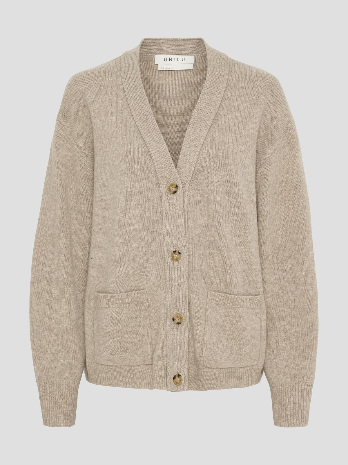 Vigga cardigan, OAT MELANGE
