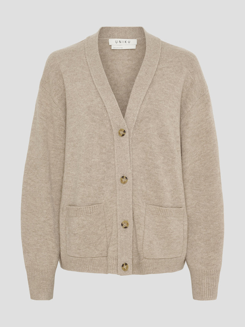 Vigga cardigan, OAT MELANGE