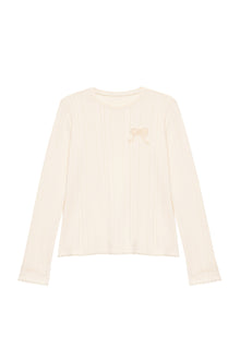 Textured Long Sleeve, Milk