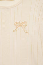 Textured Long Sleeve, Milk