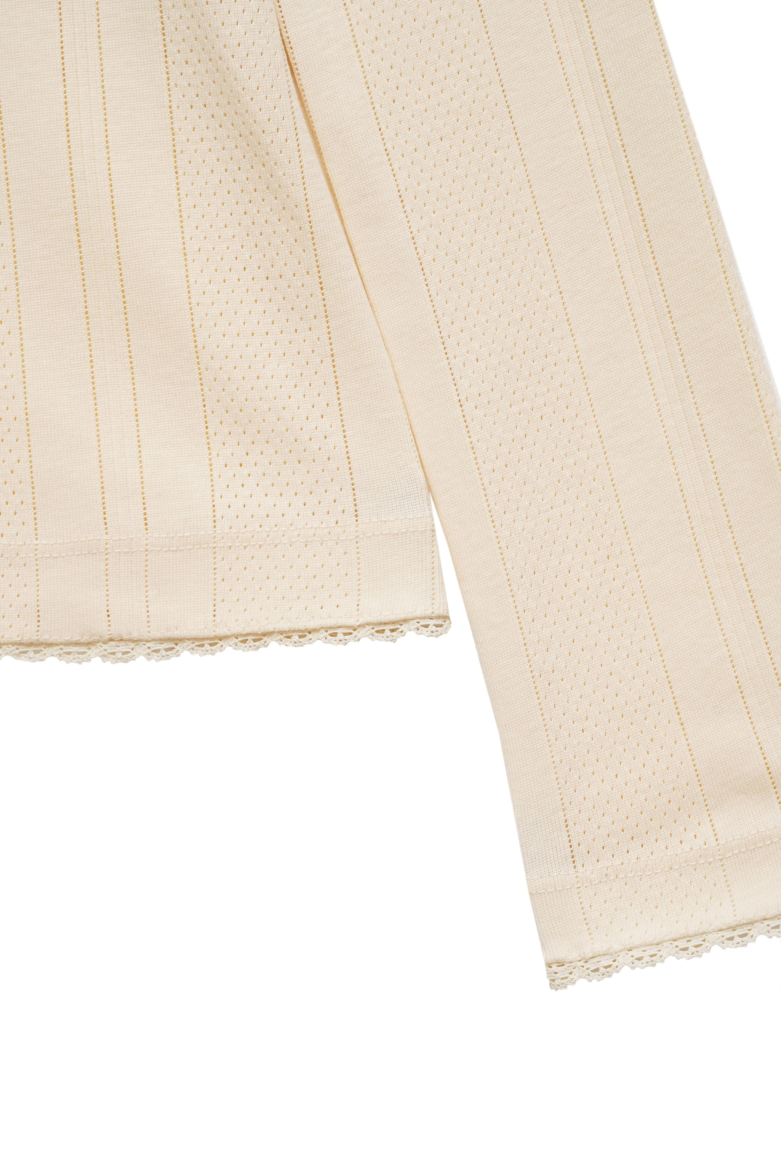 Textured Long Sleeve, Milk